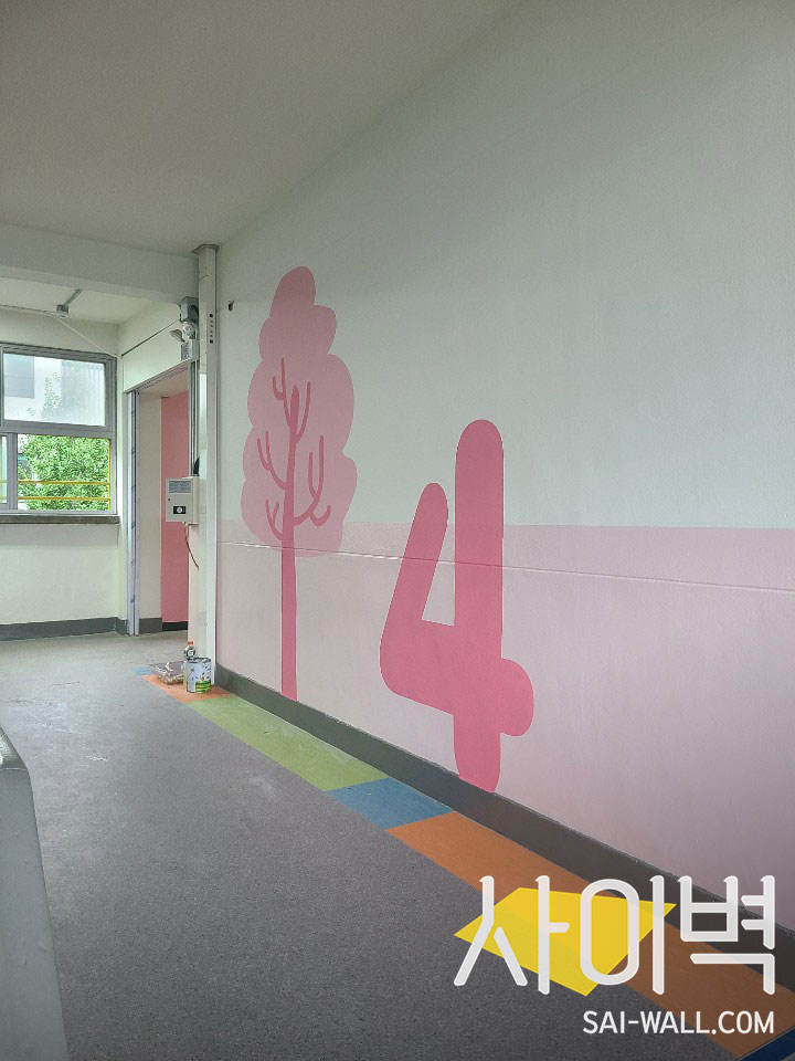 대동초등학교 계단벽화 벽화 시공 사진 26